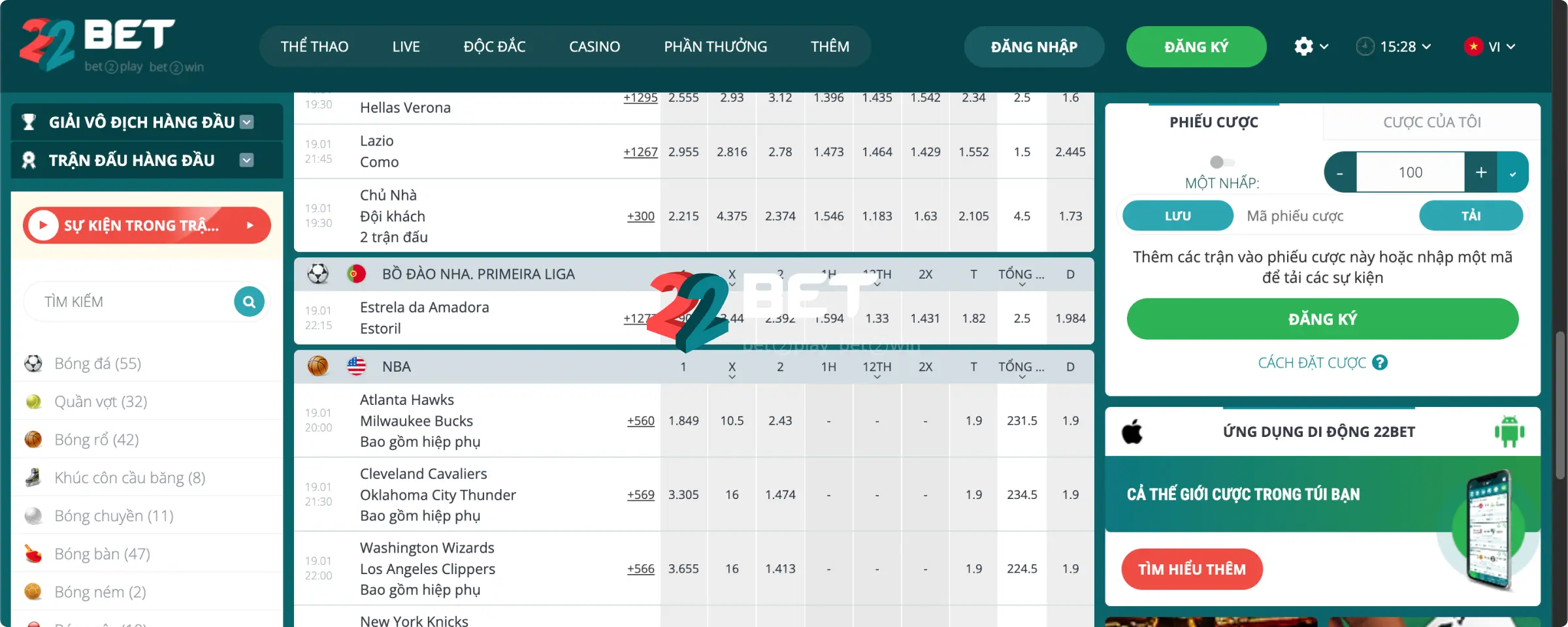 22Bet Cược Trực Tiếp 22Bet Cược Trực Tiếp